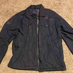 RARE racing fox puffer type coat